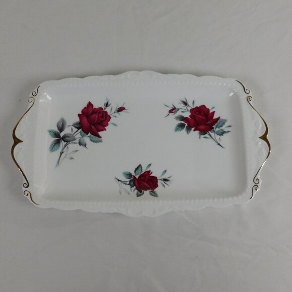 Royal Albert Sweet Romance Bone China Sandwich Serving Tray 11.5